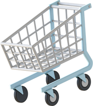 3D Floating Element Shopping Cart